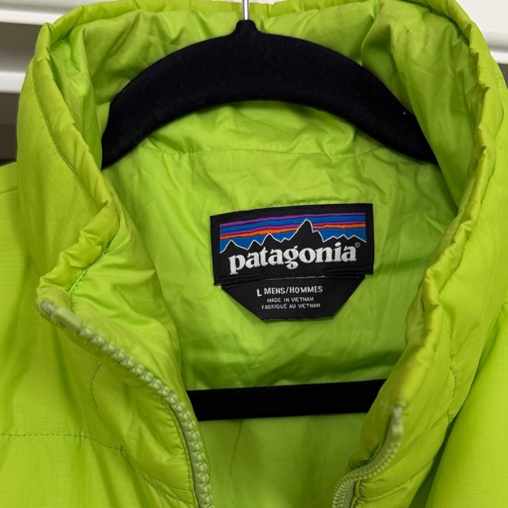 Patagonia Snowshot Jacket Large Green Full Zip Insulated Outerwear - Picture 2 of 9